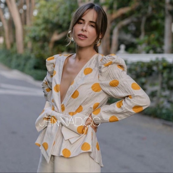 Zara Polka Dot Bow Top NWT - Picture 6 of 16